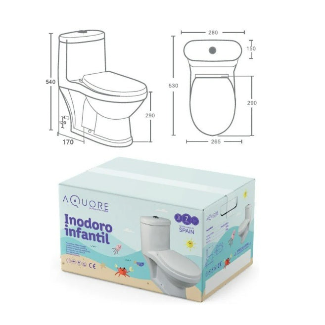 AQUORE INFANTIL Inodoro Blanco