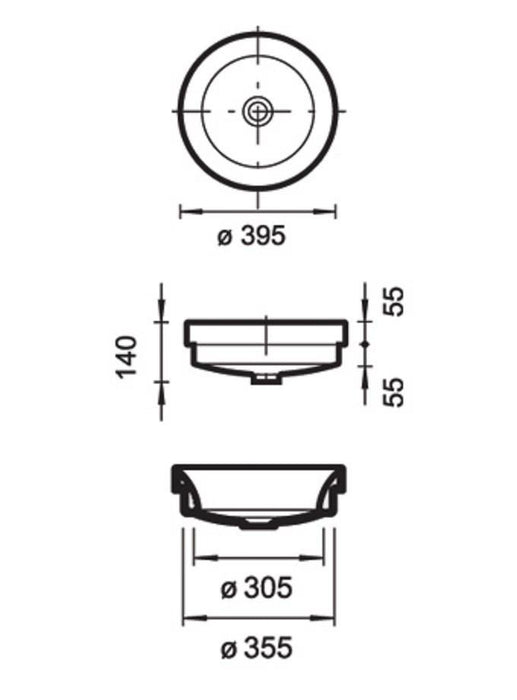 SANITANA CIRCLE Lavabo 40 Redondo