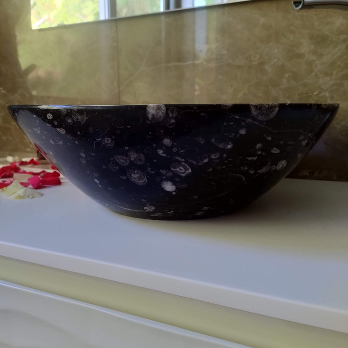 FORZINI FZ-BK/DV-MB-115 TALASA Lavabo de mármol Negro