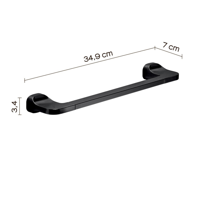 GEDY ST213514100 STELVIO Towel Rack 35cm Black