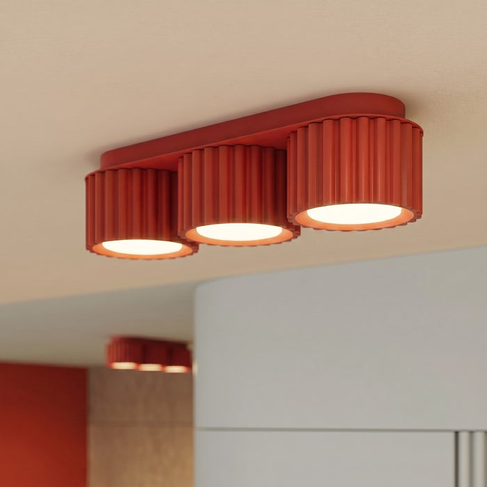 SOLLUX SL.2641 Plafón AURA 3 rojo Gx53