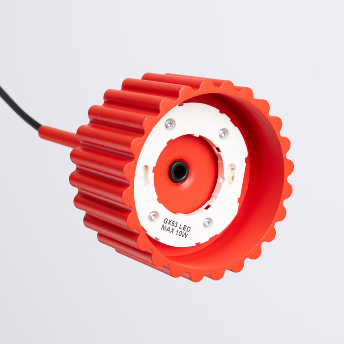 SOLLUX SL.2689 Lámpara colgante AURA 1 rojo Gx53