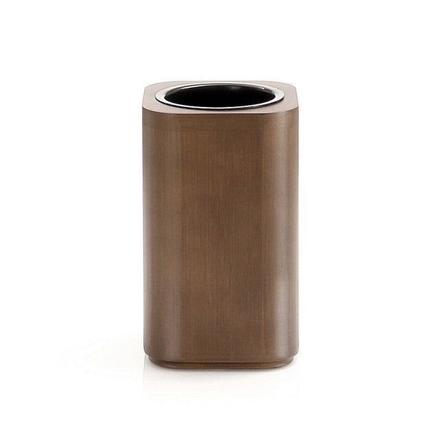 GEDY 39983000000 DAFNE Walnut Toothbrush Holder