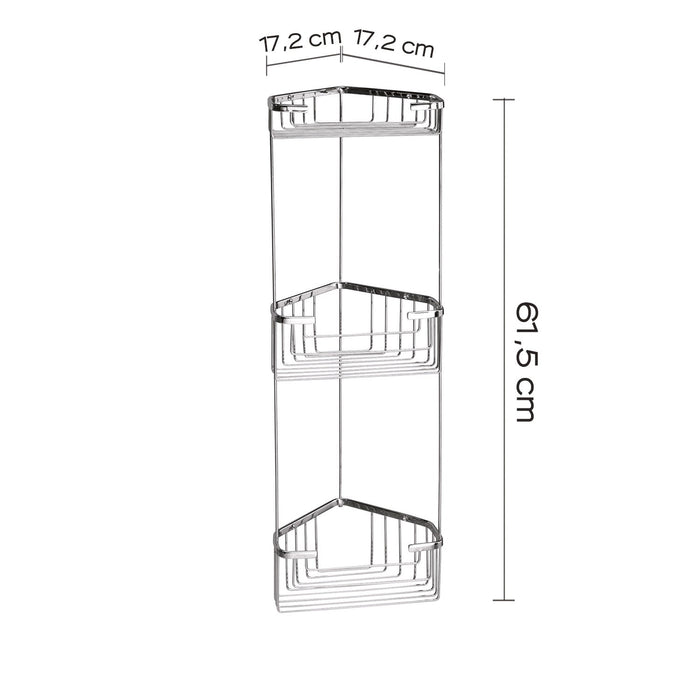 GEDY 24841300900 Portaobjetos Angular 3 Repis