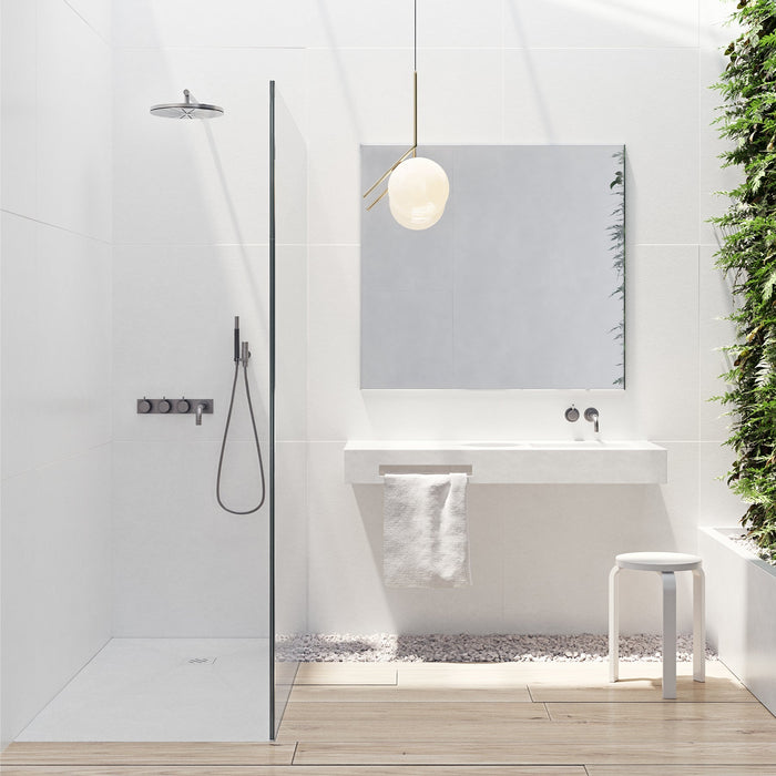 BATHME ZERO Shower Tray Gel Coat White Color