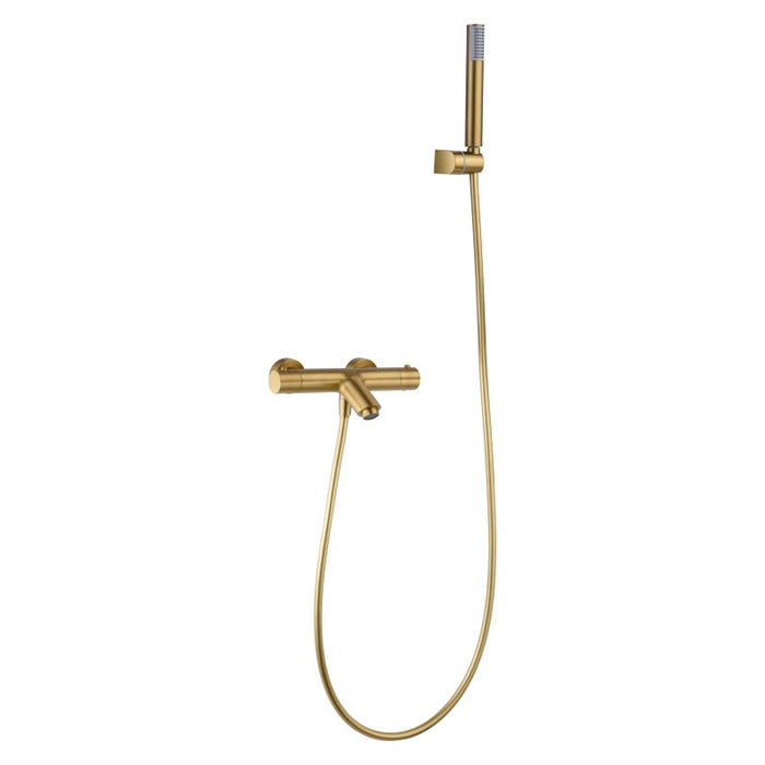 IMEX BTM039-4OC MONZA Grifo Termostatico Baño/Ducha Oro Cepillado