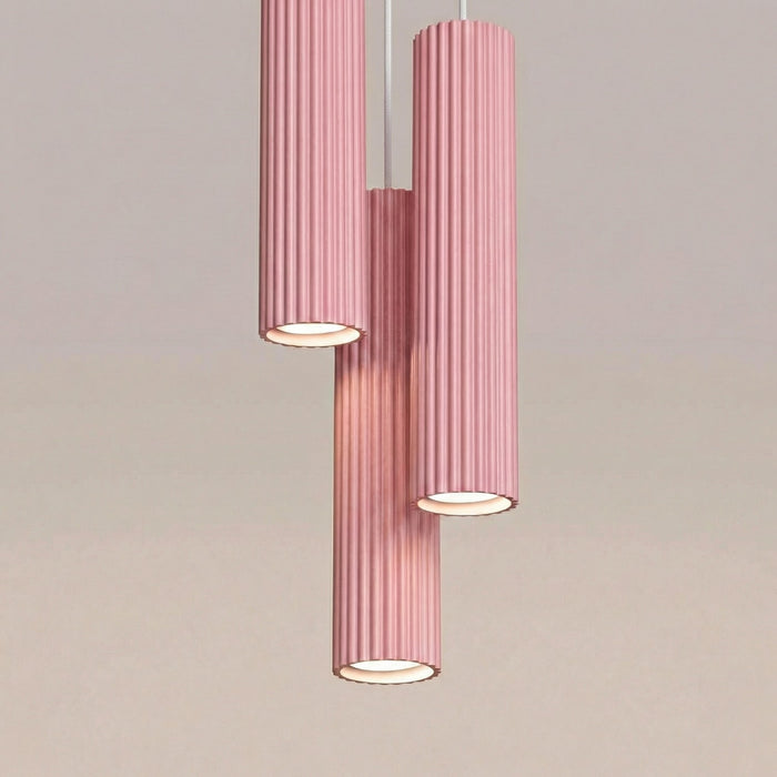 SOLLUX SL.2338 Lámpara Colgante Karbon 3P Rosa