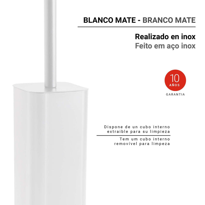 GEDY 13340200000 JACK Matte White Toilet Brush Holder