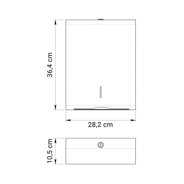 GEDY 24601400000 Matte Black Paper Towel Dispenser