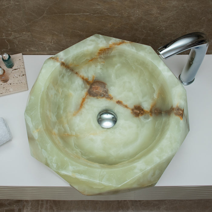 FORZINI FZ-LG-ONX-107 HERMES Lavabo de ónix Verde claro