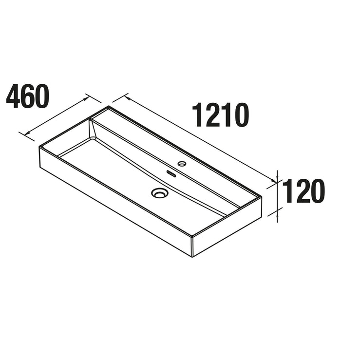 SALGAR 102233 BEQUIA Bathroom Cabinet with Sink 120 2 Drawers and 4 Compartments Roble África