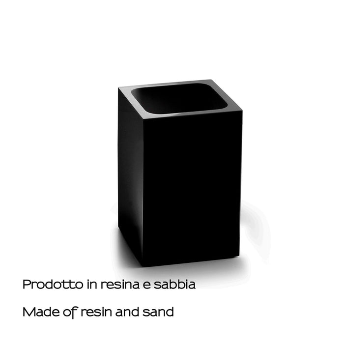 GEDY SF981400300 SOFIA Portacepillos Negro Mate