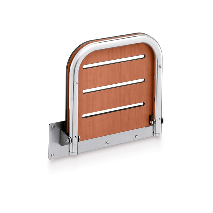 BELTRAN 2710 HANDLES Foldable Seat For Shower And Other Services Stainless Steel Cherry