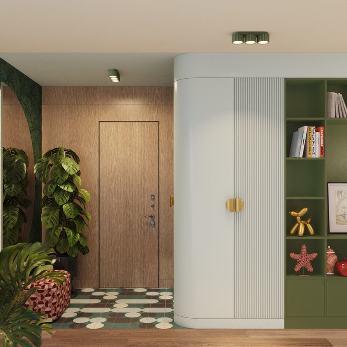 SOLLUX SL.2631 Plafón AURA 3 verde oliva Gx53
