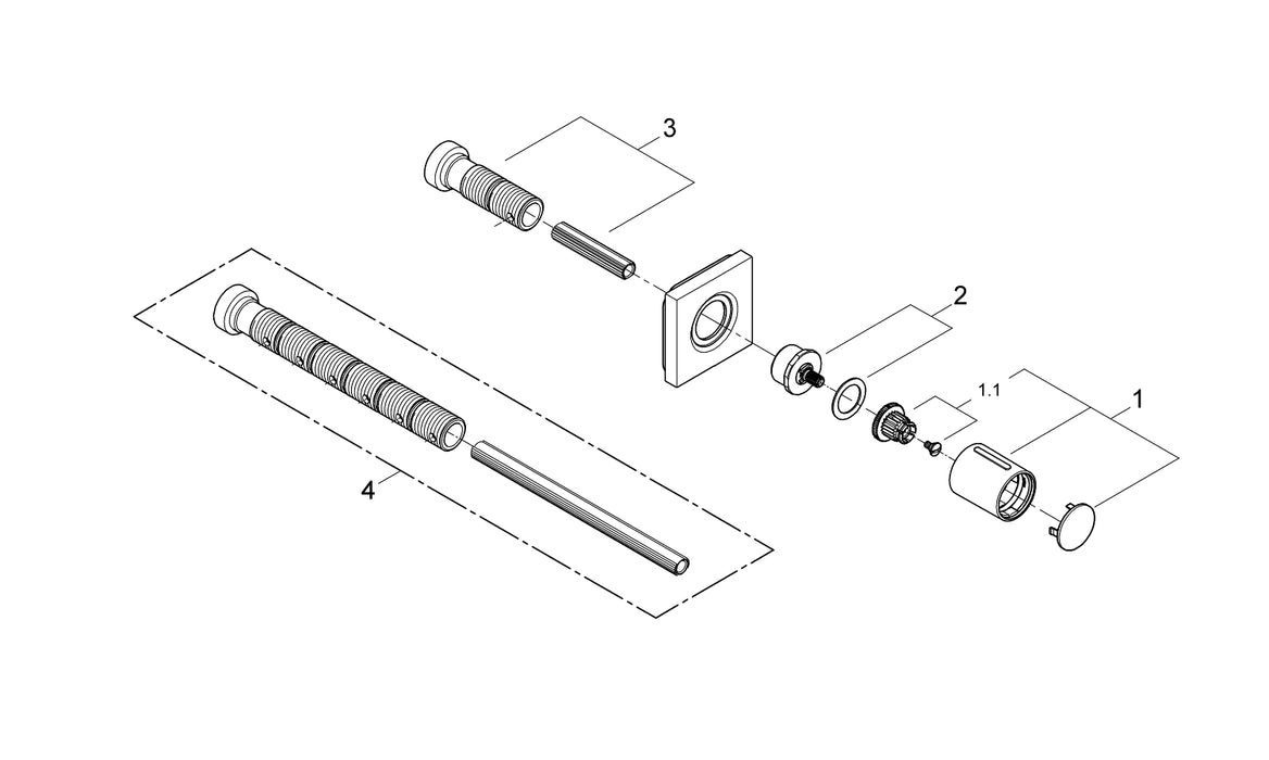 GROHE 24 173 GN1 ESSENCE Monomando de lavabo 1/2" tamaño M oro cepillado