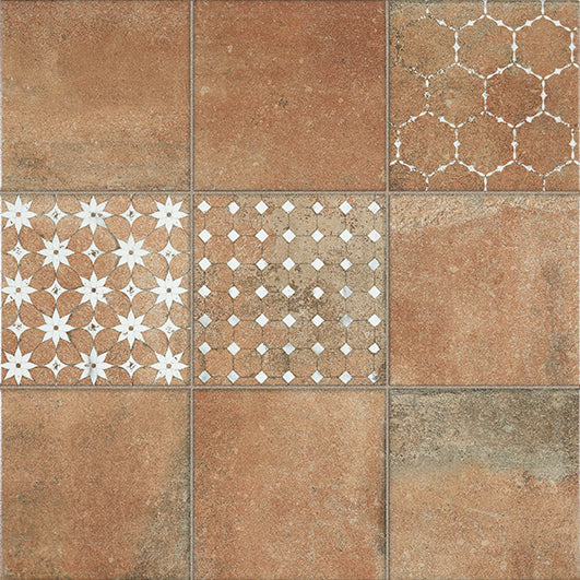 LA PLATERA KUBE QUINTA COTTO-CARRARA 45x45 Porcelánico Esmaltado