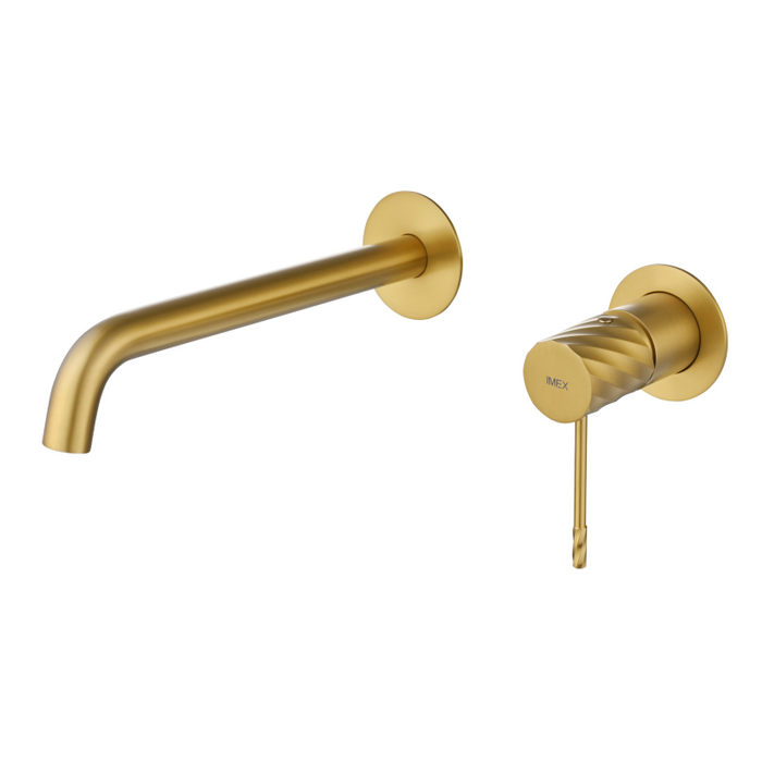 IMEX GLB063/OC BLESS-PALAU Monomando Lavabo Empotrado Oro Cepillado