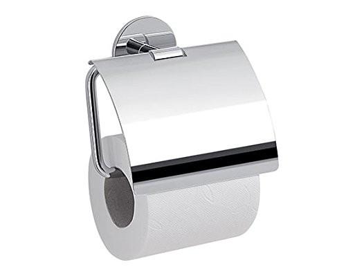 GEDY 36251300200 Toilet Paper Holder With Cover G-Gea With Adhesive