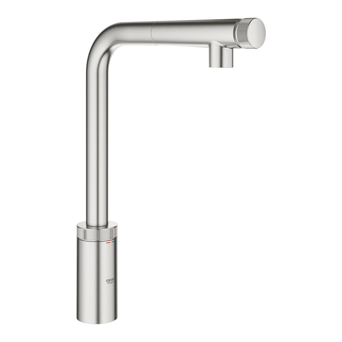 GROHE 31 613 DC0 Minta SmartControl Monomando de fregadero con SmartControl integrado supersteel