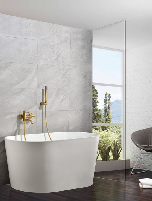 IMEX BDM039-4OC MONZA Kit Monomando Grifo Baño/Ducha Oro Cepillado