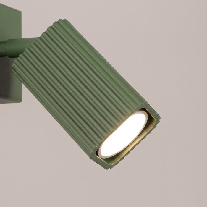 SOLLUX SL.3301 Lámpara De Pared Rayo Verde Salvia Con Interruptor