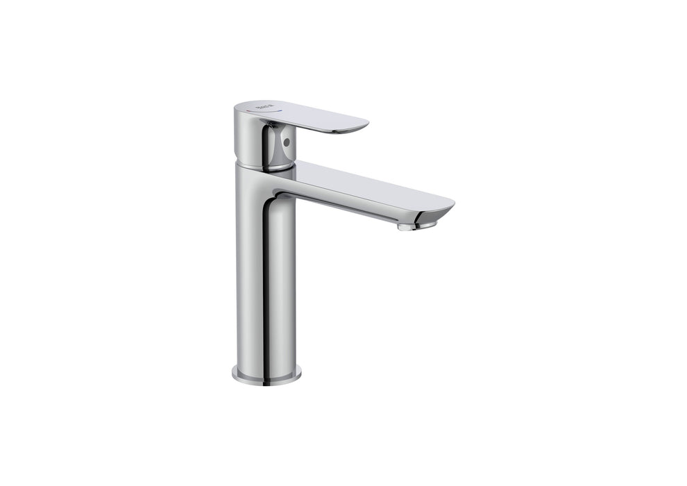ROCA A5A336EC00 CALA Single-lever Sink Faucet with Smooth Half Spout Cold Start Chrome