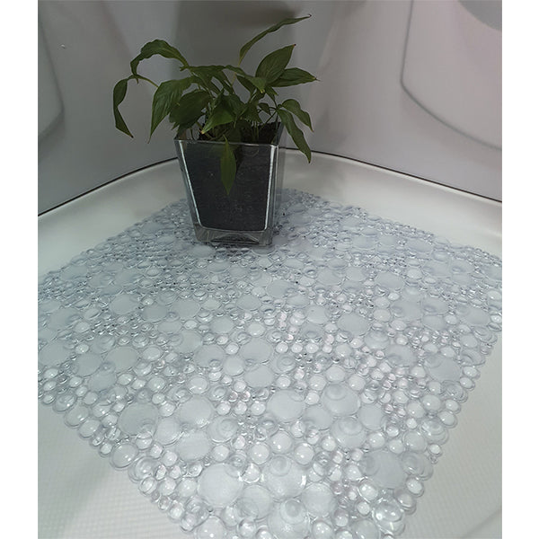 ARCOBAÑ 11ACTR  Alfombrilla Ducha Spa Cuadrada Transparente