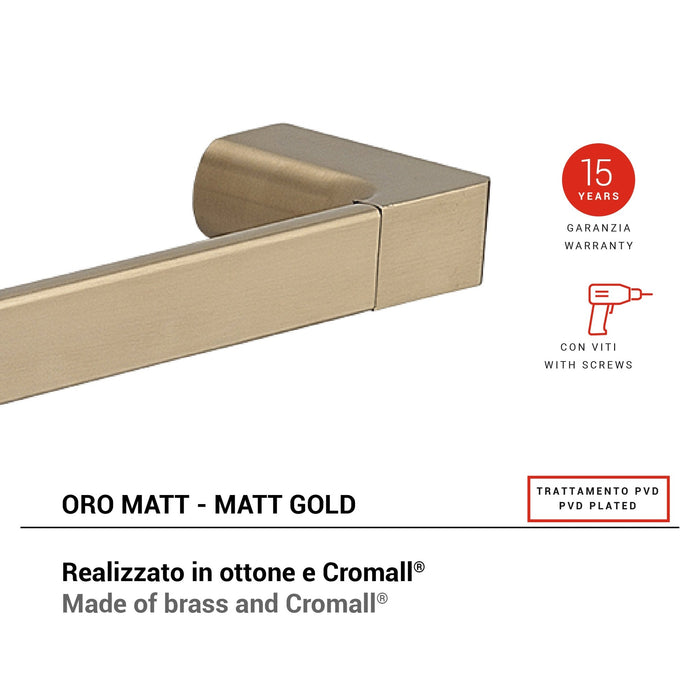 GEDY PI213588000 PIRENEI Matte Gold Towel Rack
