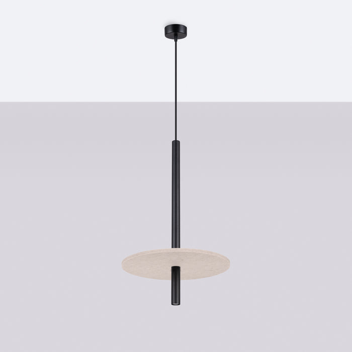 SOLLUX SL.1879 Lámpara colgante FELTRO 1 negro/beige beige/negro