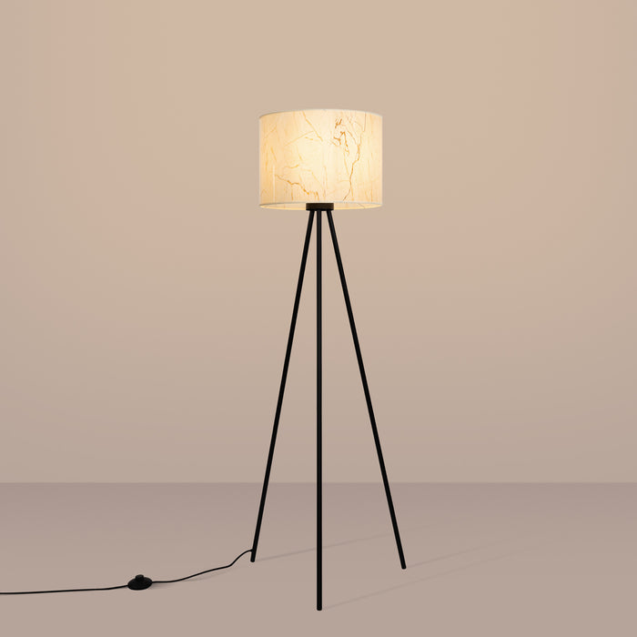 SOLLUX SL.1854 Lámpara de pie NEVIA mármol mármol beige/negro