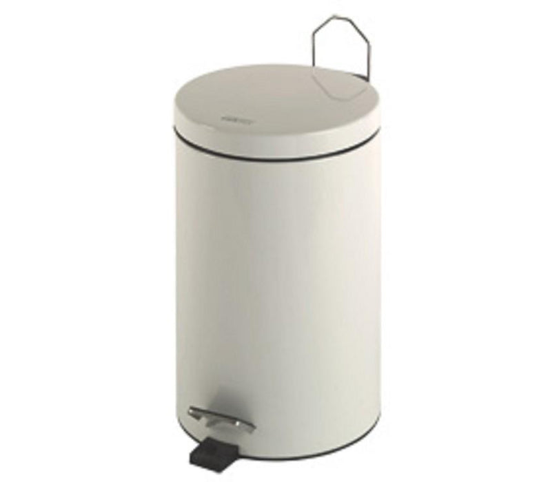 MEDICLINICS PP1312 Round Pedal Bin 12L Painted White