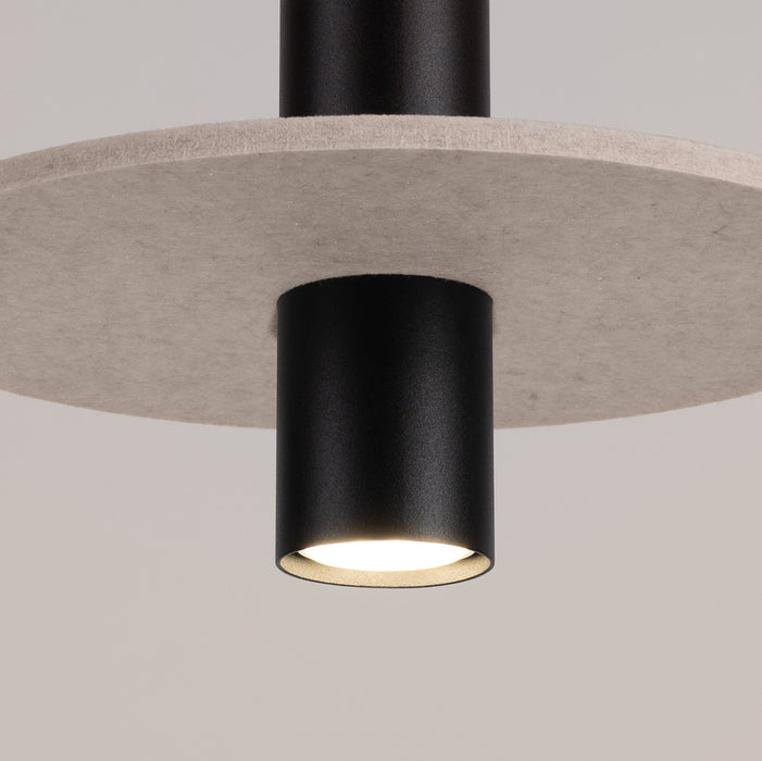 SOLLUX SL.1882 Lámpara colgante PELTA 1 negro/beige beige/negro