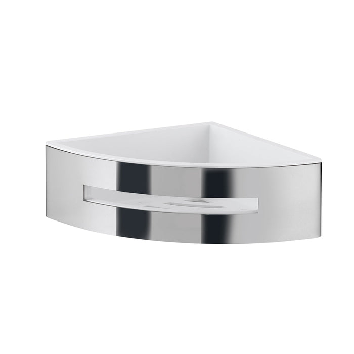 GEDY 77802300000 POSEIDON Portaobjetos Angular Cromo Blanco