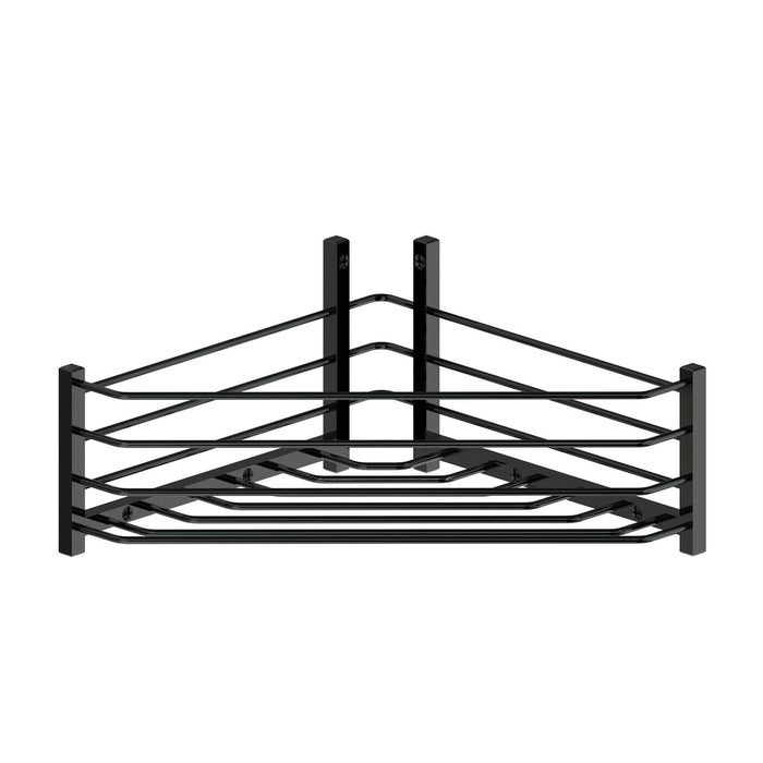 BELTRAN 4030 DELUXE Deluxe Soap Dish Corner Chrome Black Screw Mount