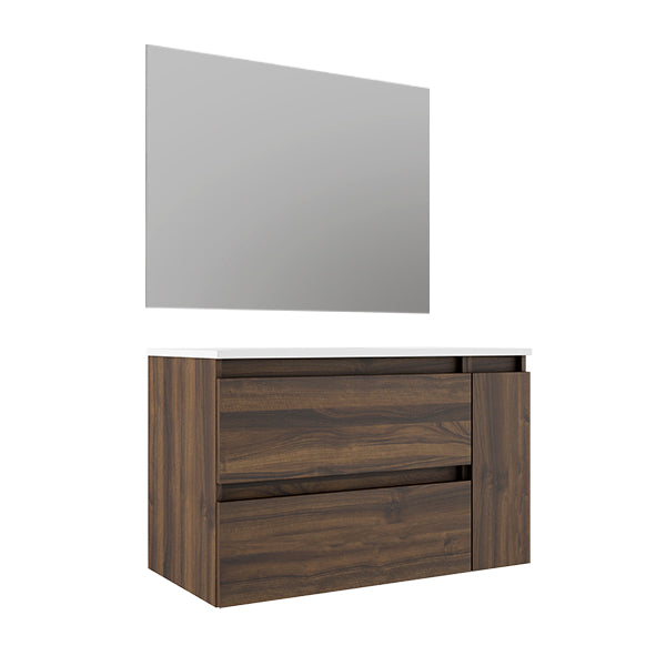 VISOBATH BOX Conjunto Mueble de Baño Izquierda 2C+1P Suspendido Valenti