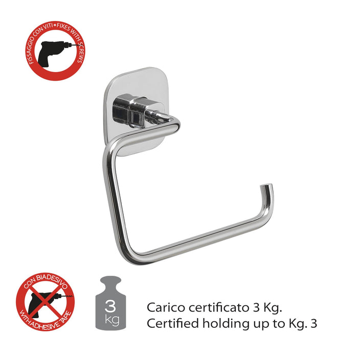 GEDY TE241300101 TEIDE Portarrollo Cromo