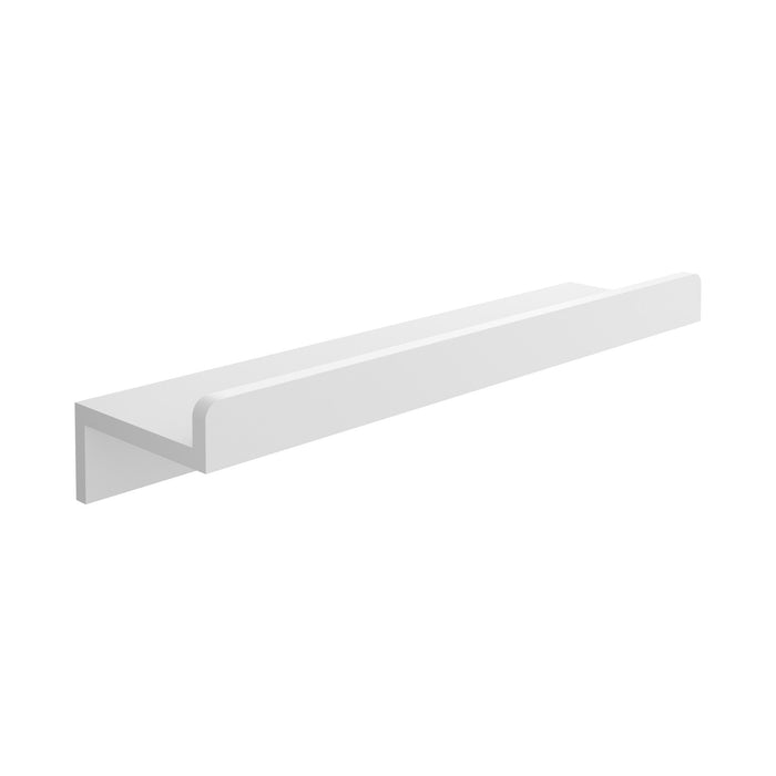 SALGAR 24734 SOLID SURFACE Repisa Toallero Adhesivo 80 cm Blanco
