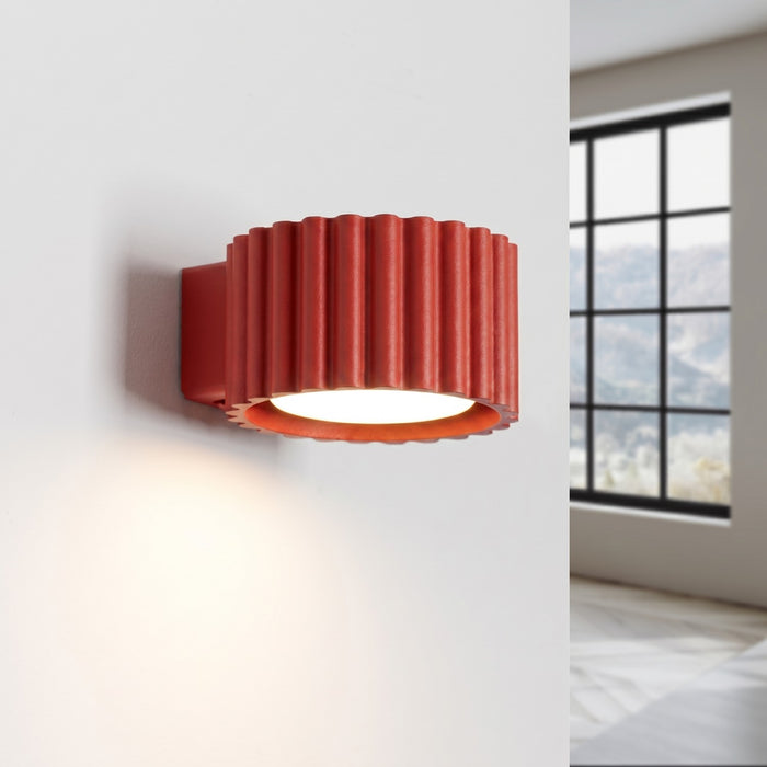 SOLLUX SL.2625 Aplique de pared AURA rojo Gx53
