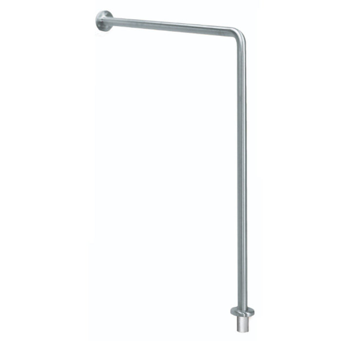 MEDICLINICS BS0010CS Wall-Floor Angle Support Bar Satin Stainless Steel