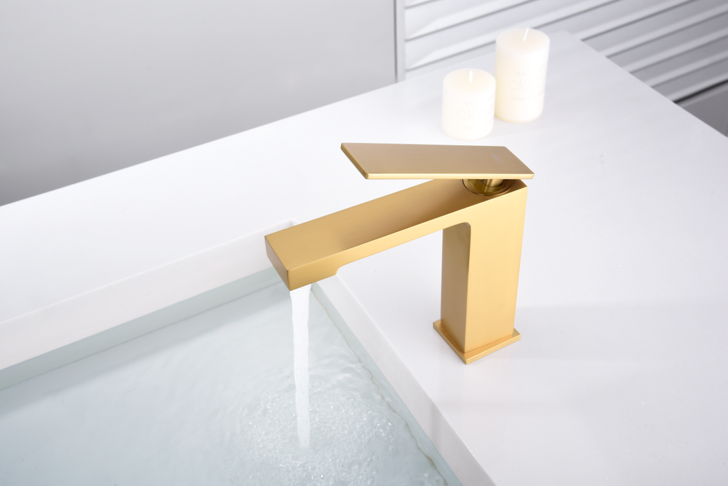 IMEX BDP048-1OC PISA Monomando Lavabo Oro Cepillado