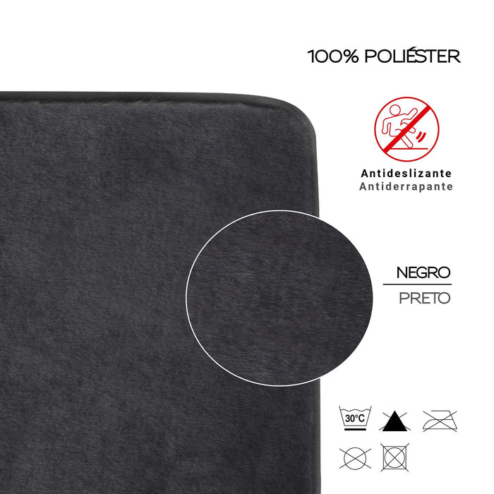 GEDY 96FY4060149 FUZZY Rug Black