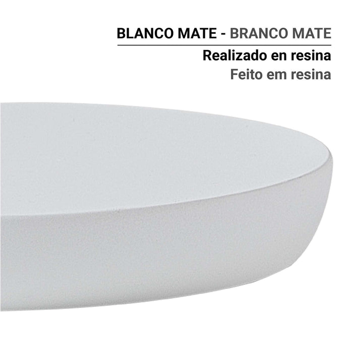 GEDY BR110200000 BRENDA Matte White Soap Dish