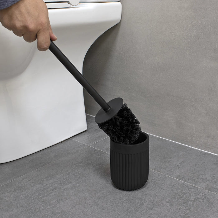 NADI 10AC4713 URBAN Black Toilet Brush Holder