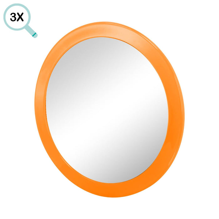 NADI 10EA0103 MAGNIFICATION MIRROR Magnification Suction Bowls Basic Orange