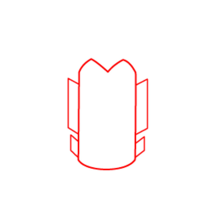 EMAC NOVORODAPIE Esquina Ángulo Exterior Rodapié Acero Inox Cepillado