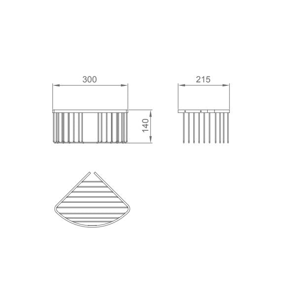 IMEX ADR001 Rejilla Cromo Rincón