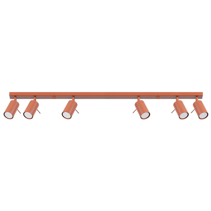 SOLLUX SL.1511 Plafón RING 6L rojo ocre ocre rojo