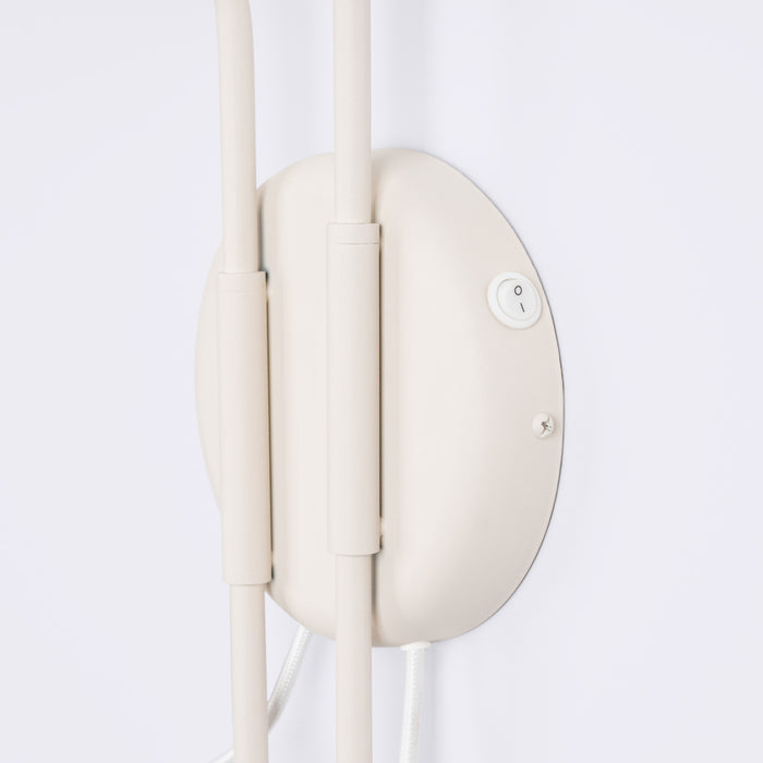 SOLLUX SL.2509 Aplique de pared NOX 2 beige con interruptor