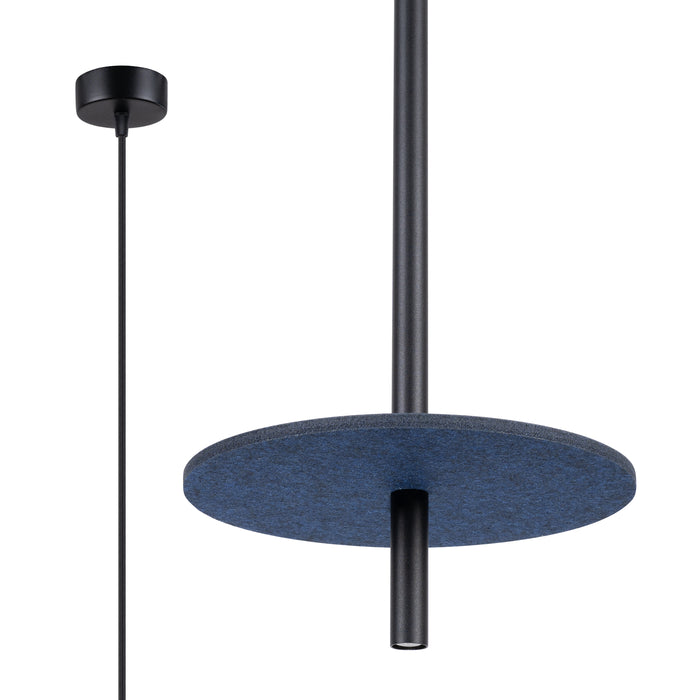 SOLLUX SL.1881 Lámpara colgante FELTRO 1 negro/azul marino azul marino/negro