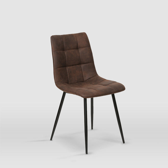 FURNITURE STYLE FS7094CHOCMCF IVY Pack 4 Sillas de Comedor Microfibra Color Marrón